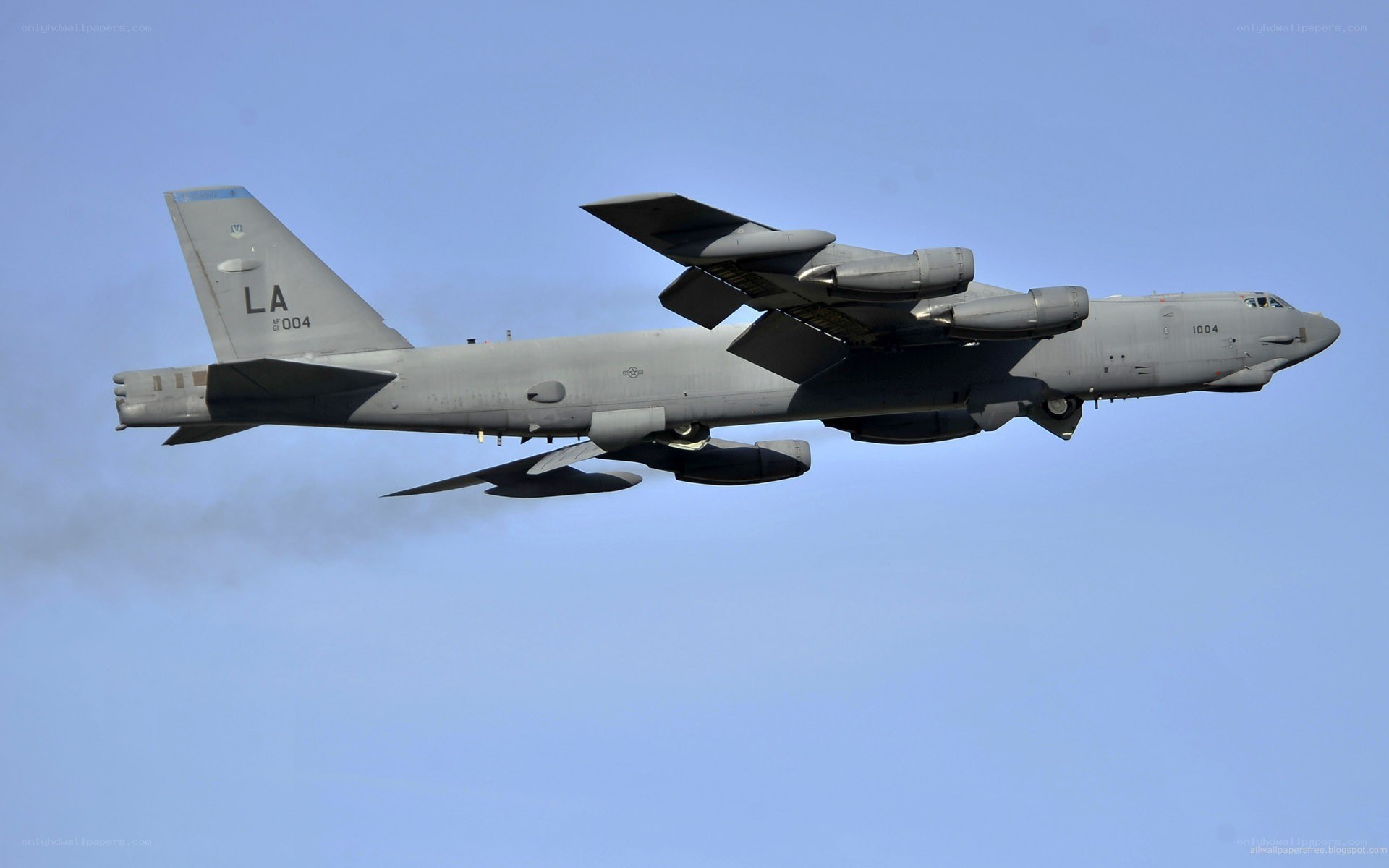 B-52 bomber in flight