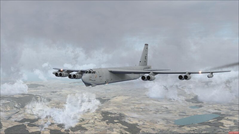 B-52 bomber in flight
