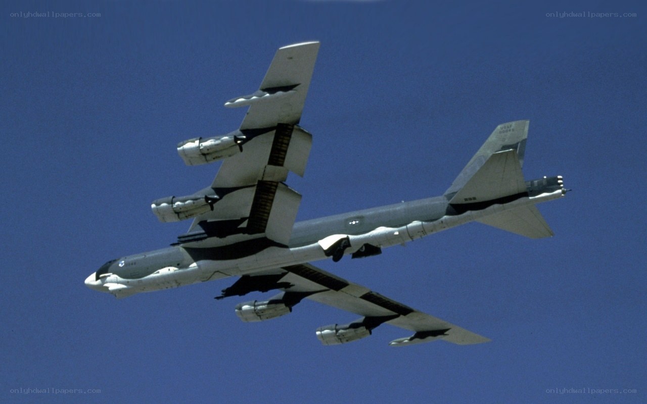 B-52 bomber in flight