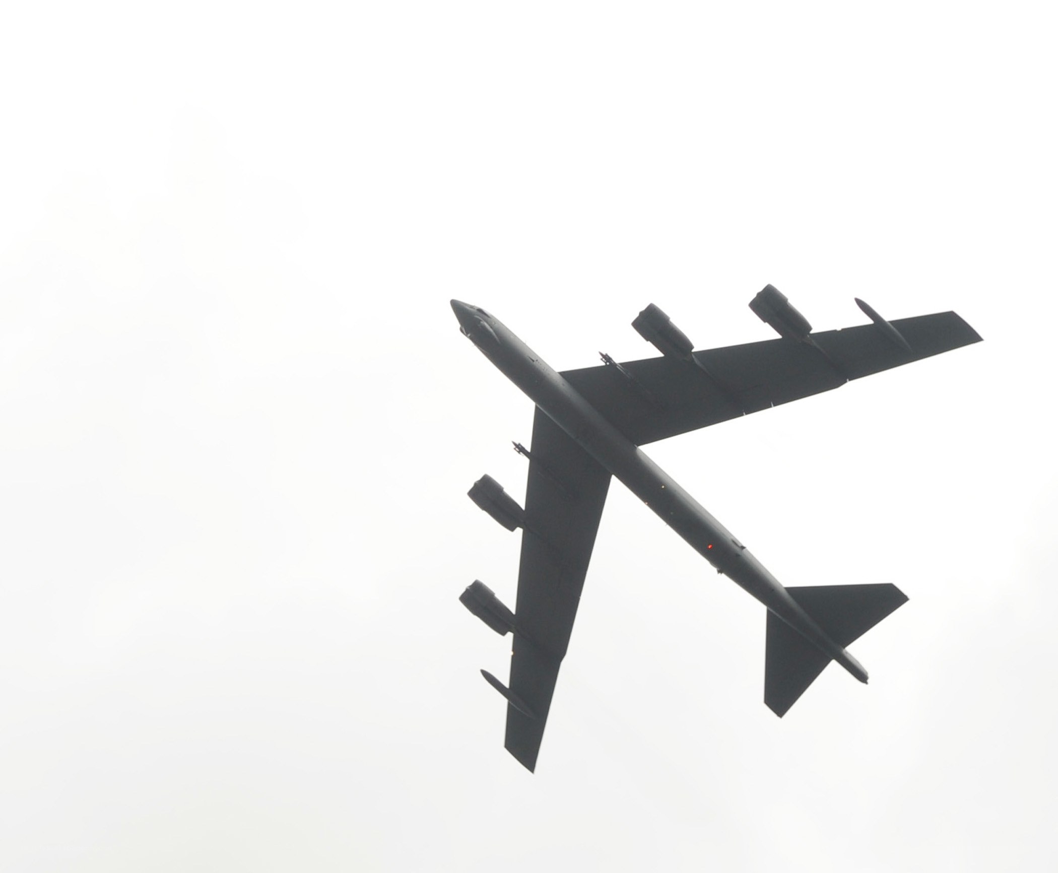 B-52 bomber in flight
