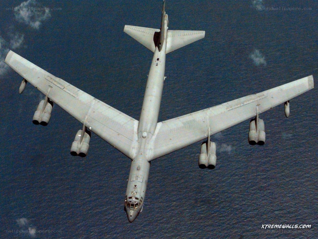 B-52 bomber in flight