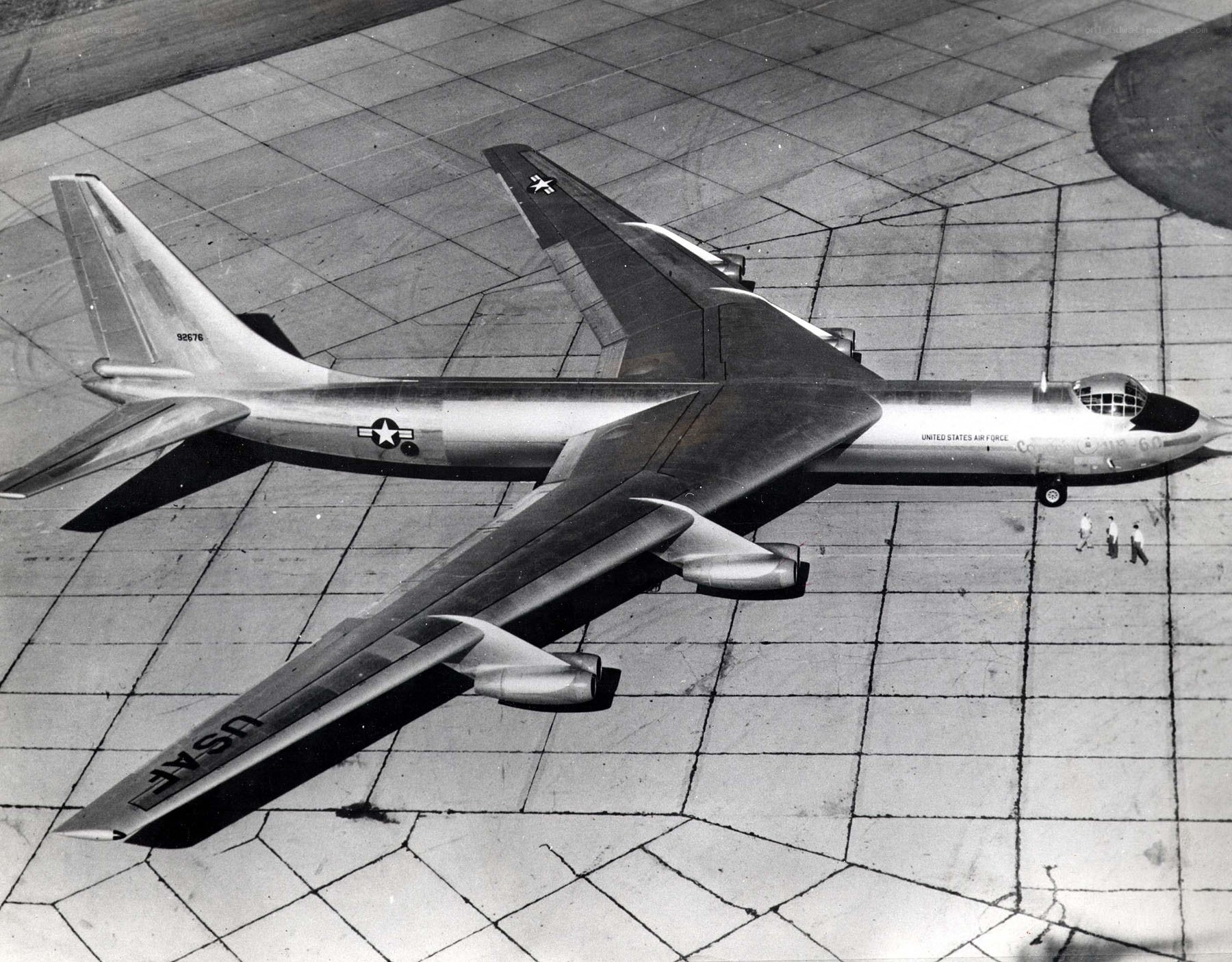 B-52 bomber on tarmac
