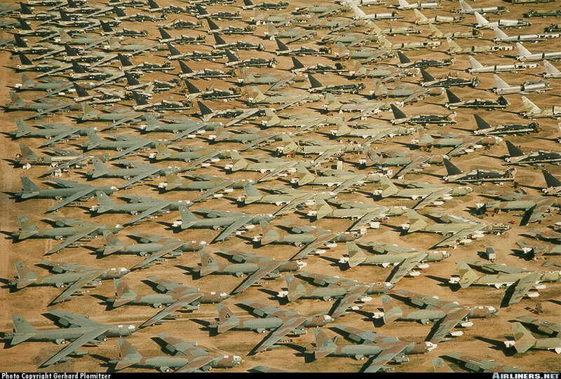 B-52 bombers in storage