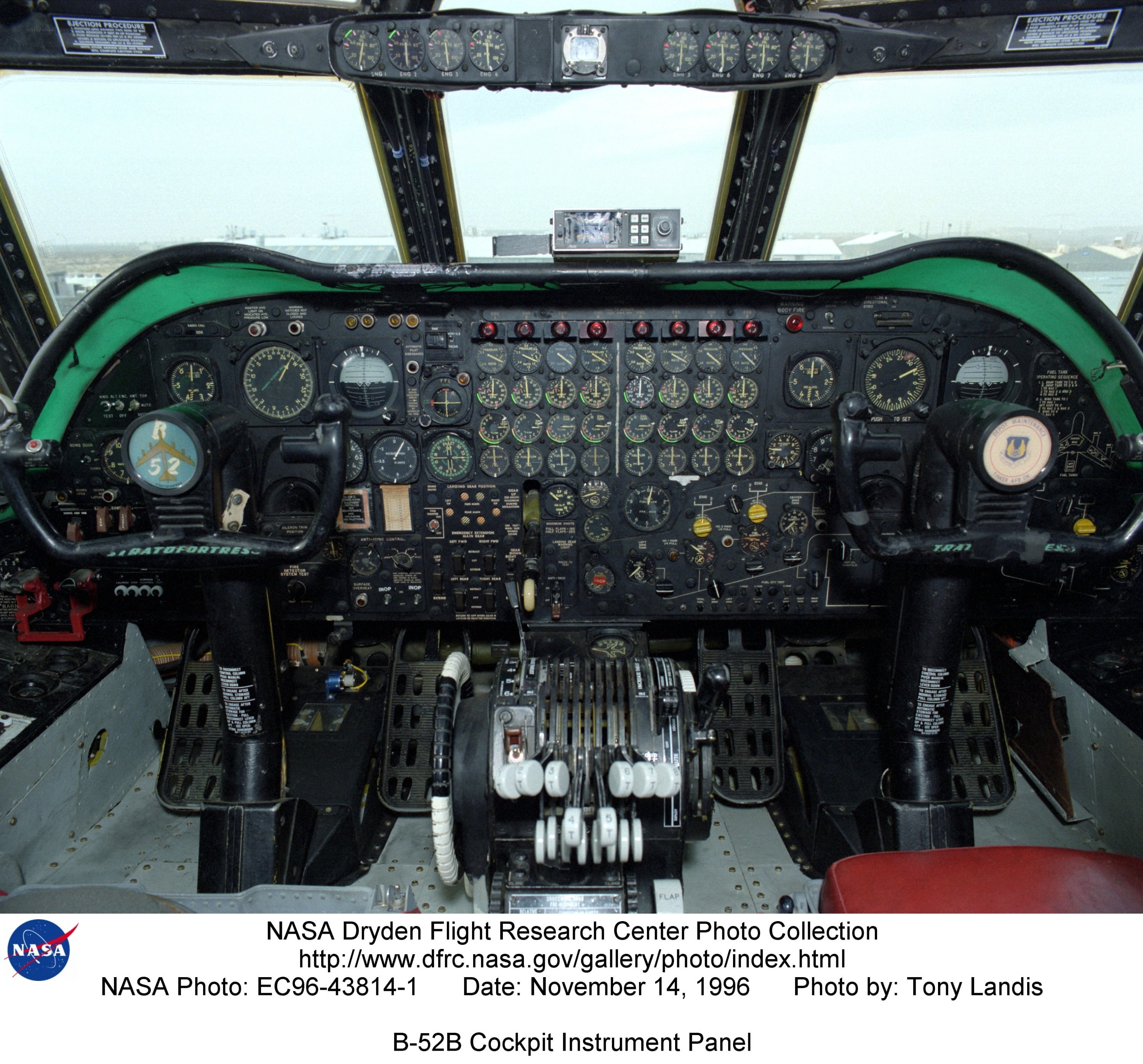 B-52B cockpit instrument panel