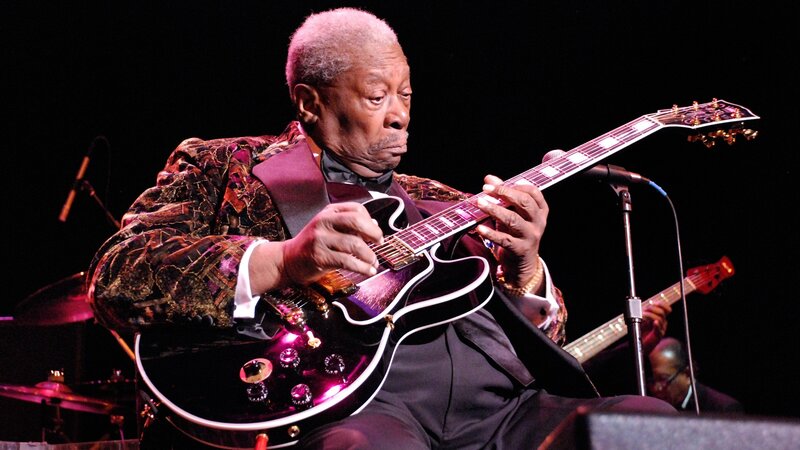 B.B. King playing guitar