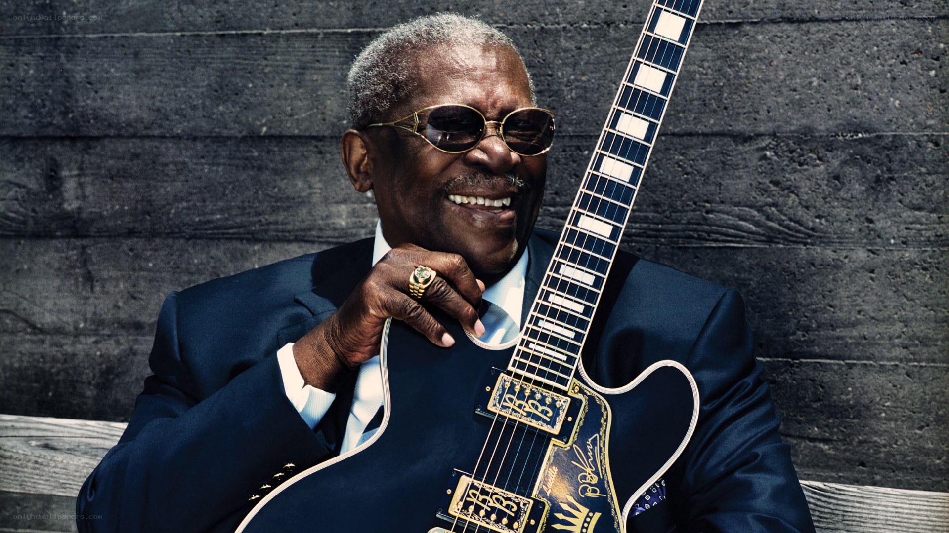 B.B. King with guitar