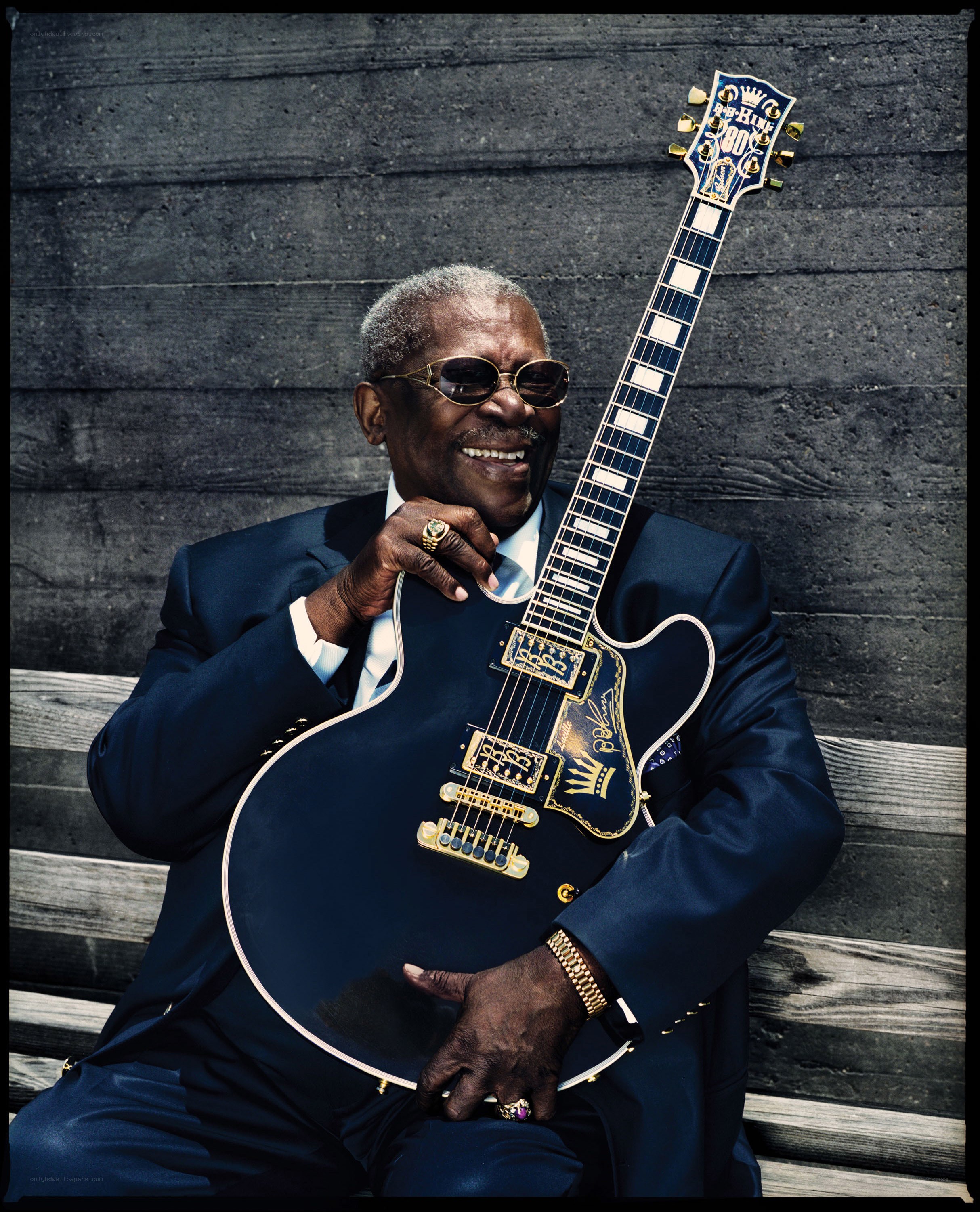 B.B. King with his guitar