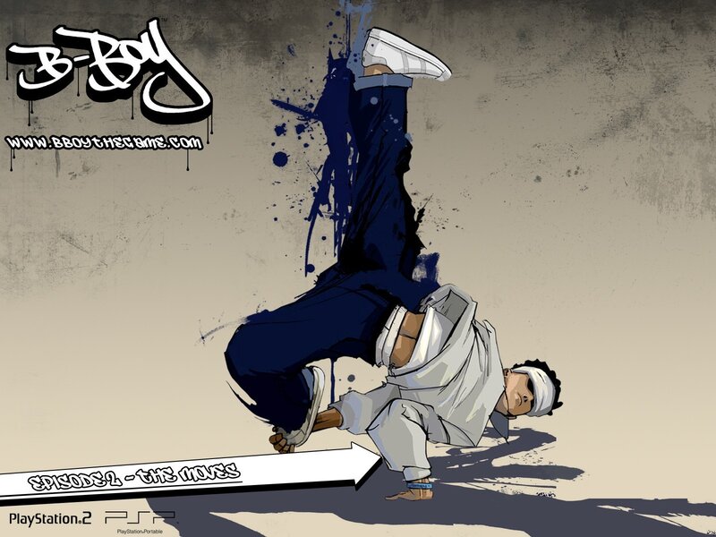 B-Boy breakdancer artwork
