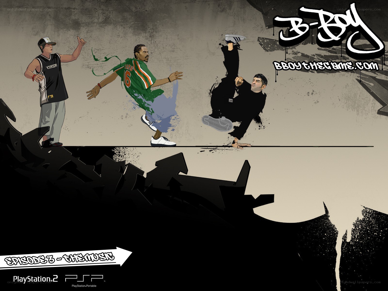 B-Boy game art illustration