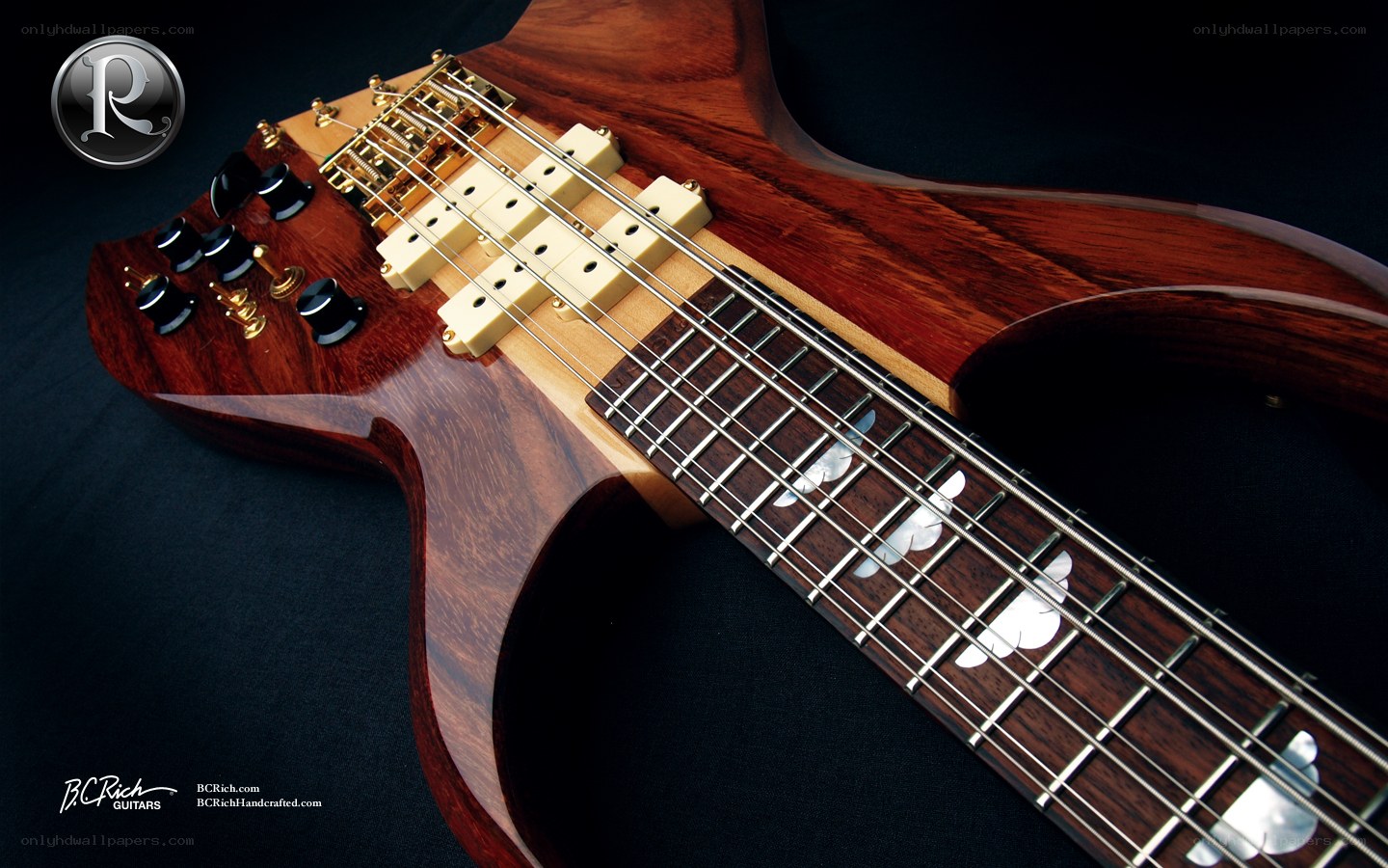 B.C. Rich bass guitar
