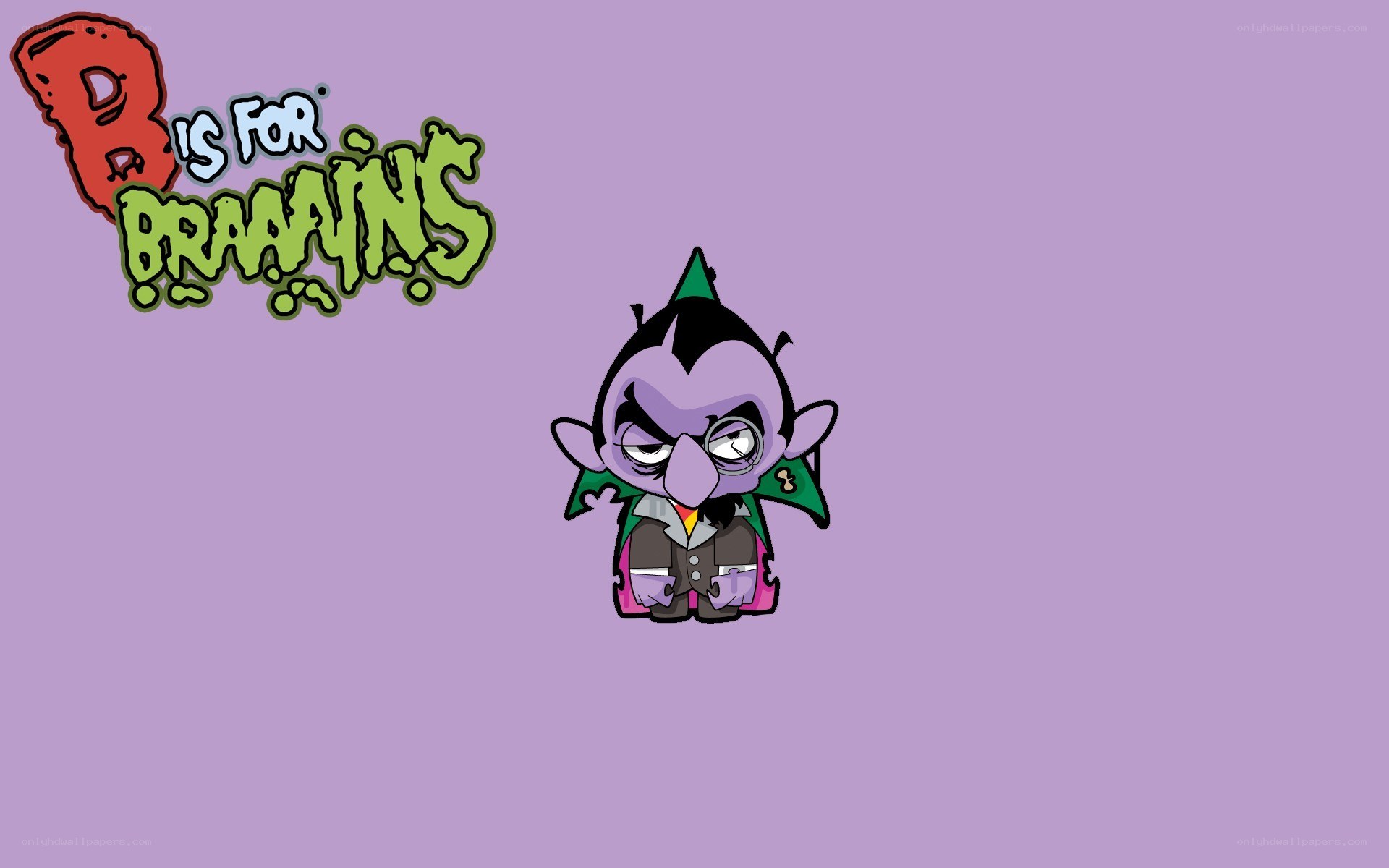 B is for Brains character art