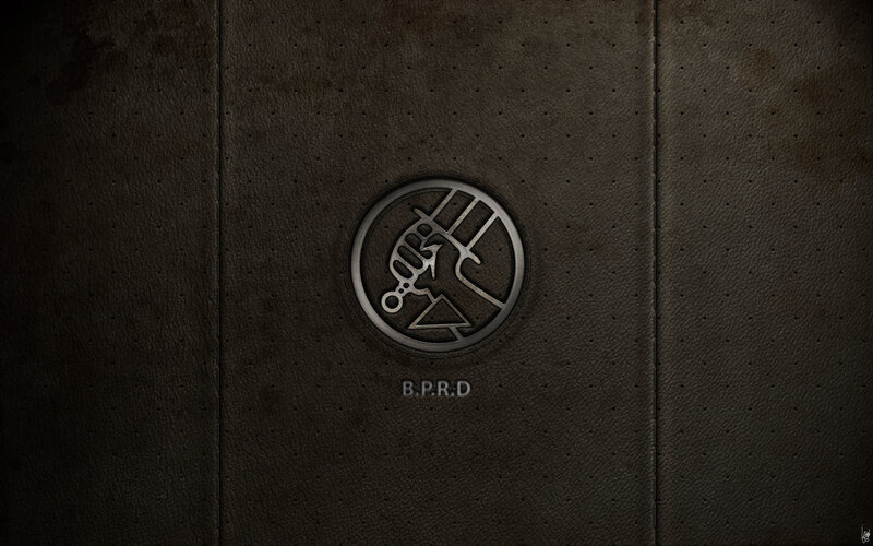 B.P.R.D. Logo on Leather — Black
