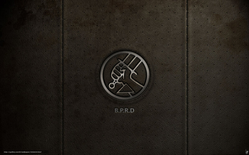 B.P.R.D. logo on leather