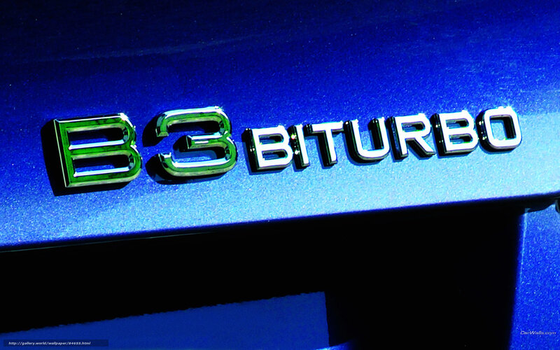 B3 Biturbo car badge