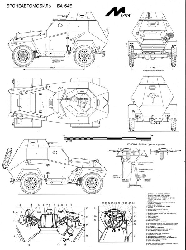 BA-64B armored car blueprint