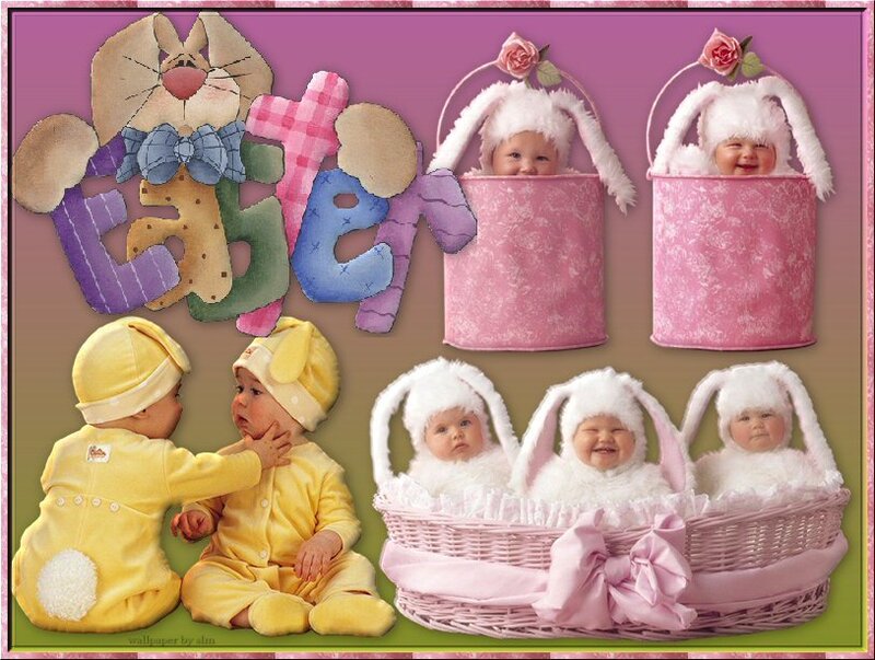 Babies in Easter Costumes