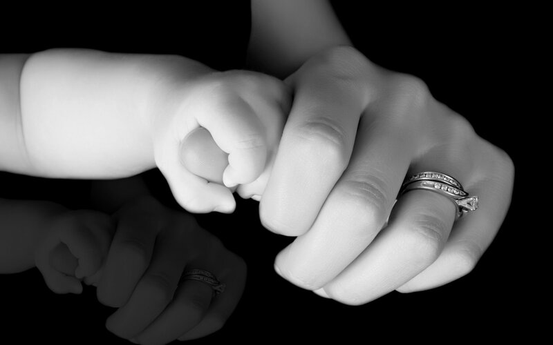 Baby and Adult Hands