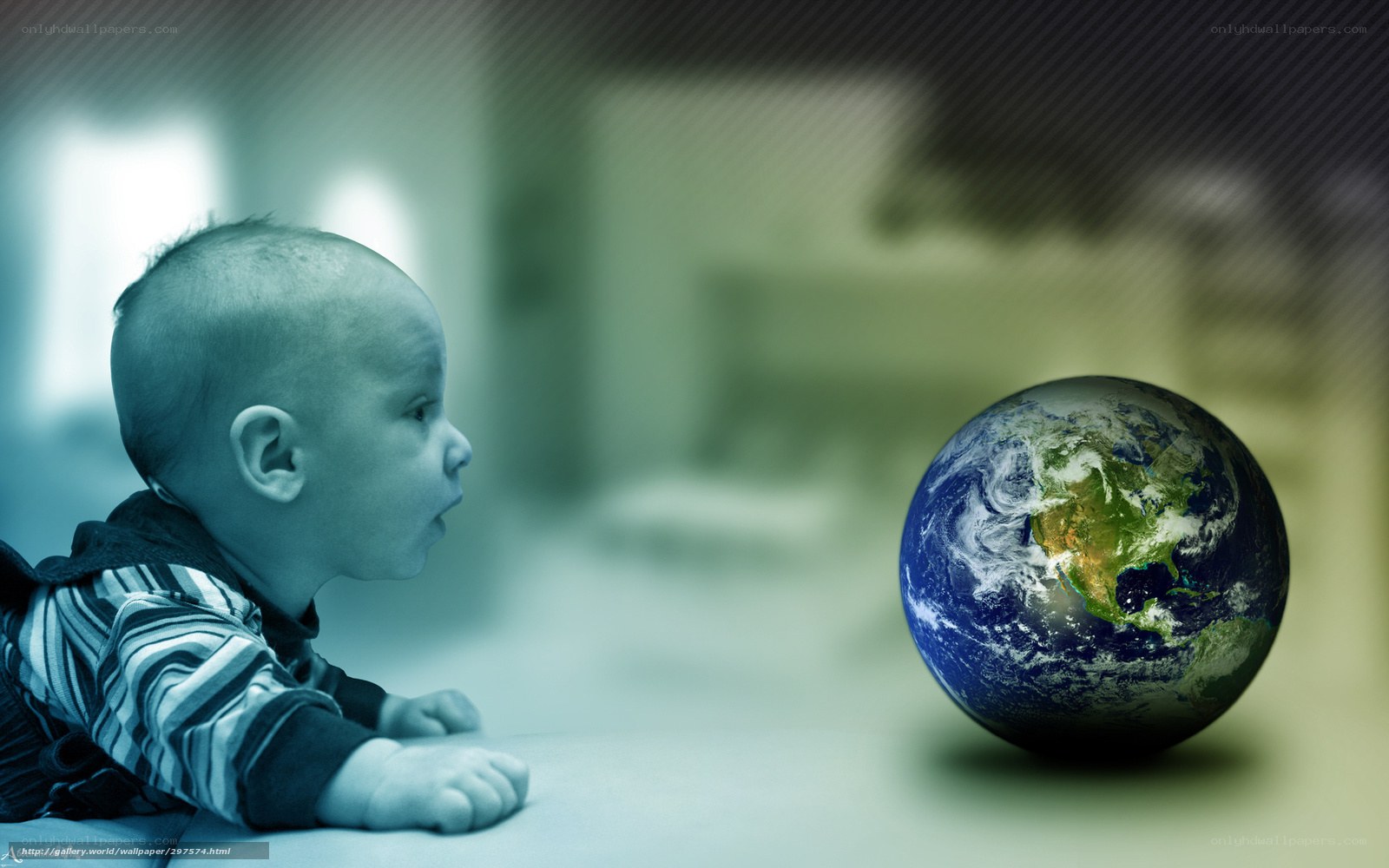 Baby and Earth View