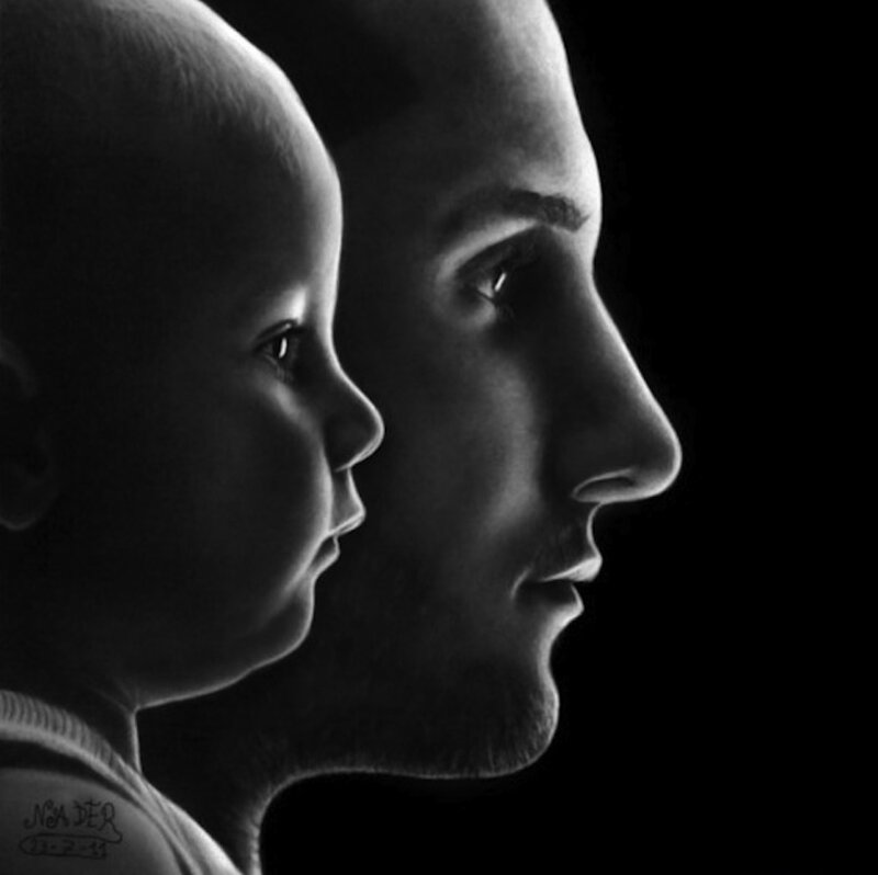 Baby and Man Profile
