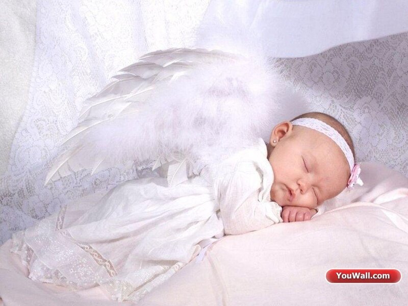 Baby angel sleeping peacefully