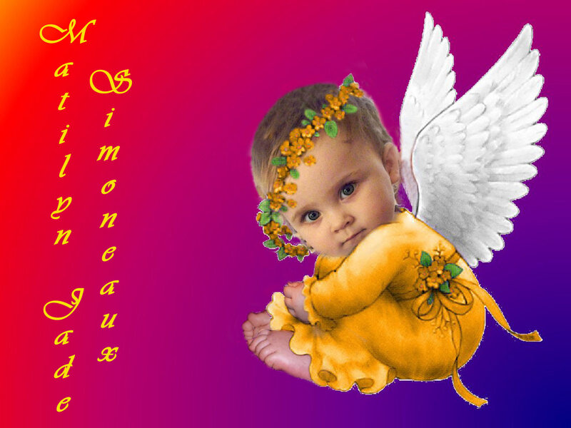 Baby Angel with Wings — Red