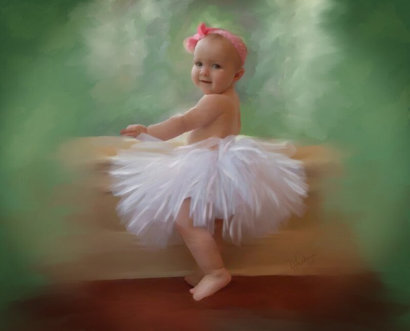 Baby ballerina in tutu