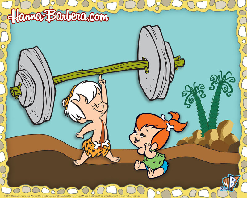 Baby Boy Lifting Weights