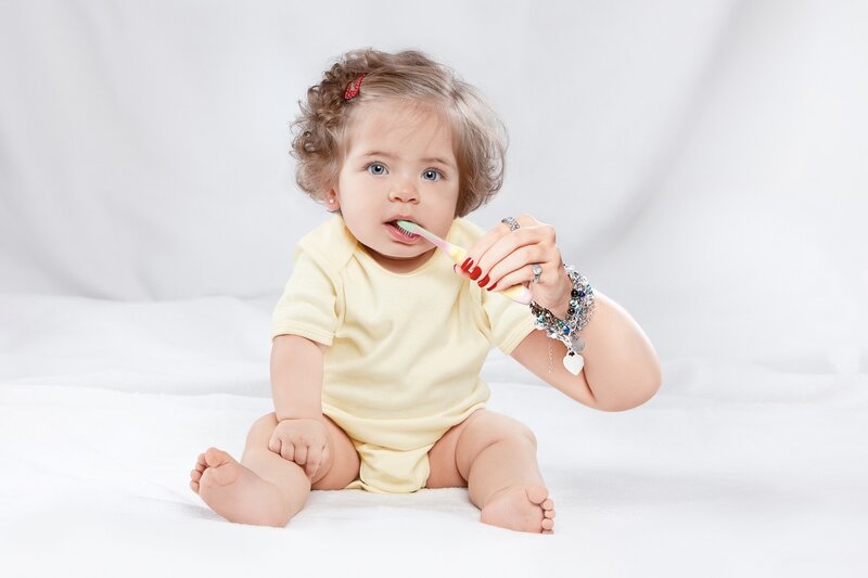 Baby Brushing Teeth