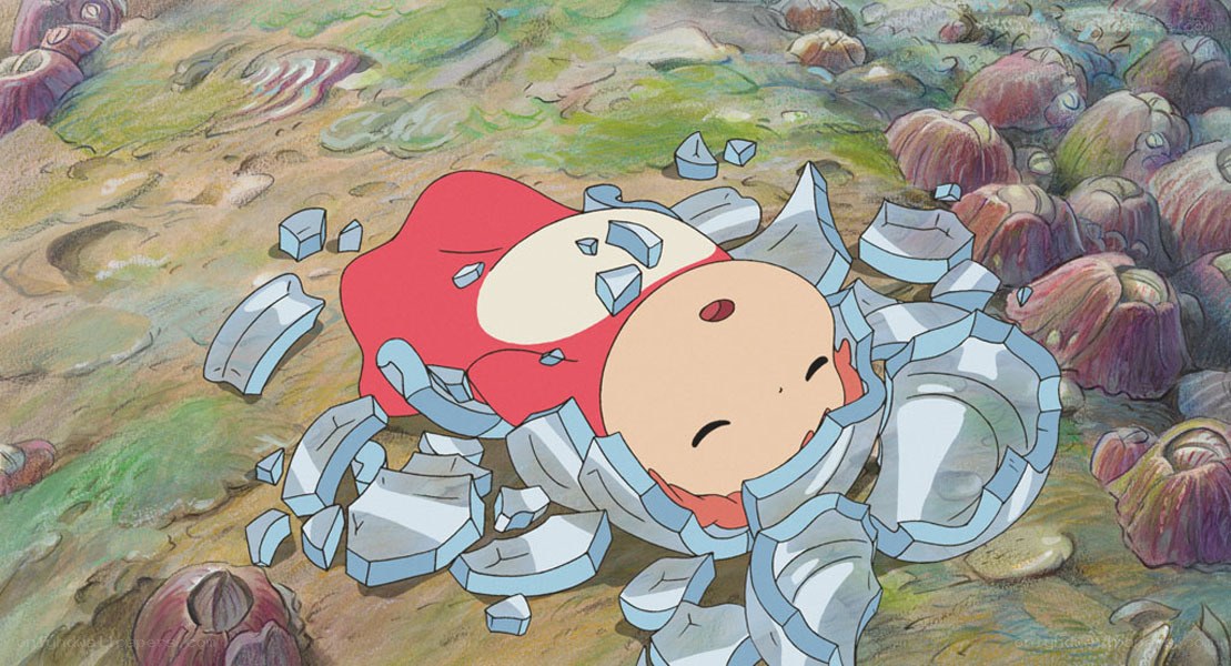 Baby character in broken shell