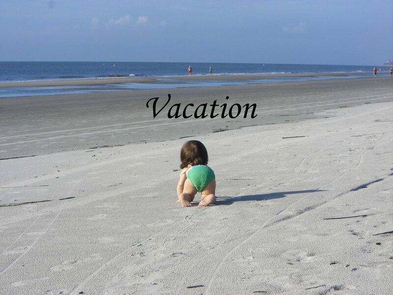 Baby Crawling on Beach
