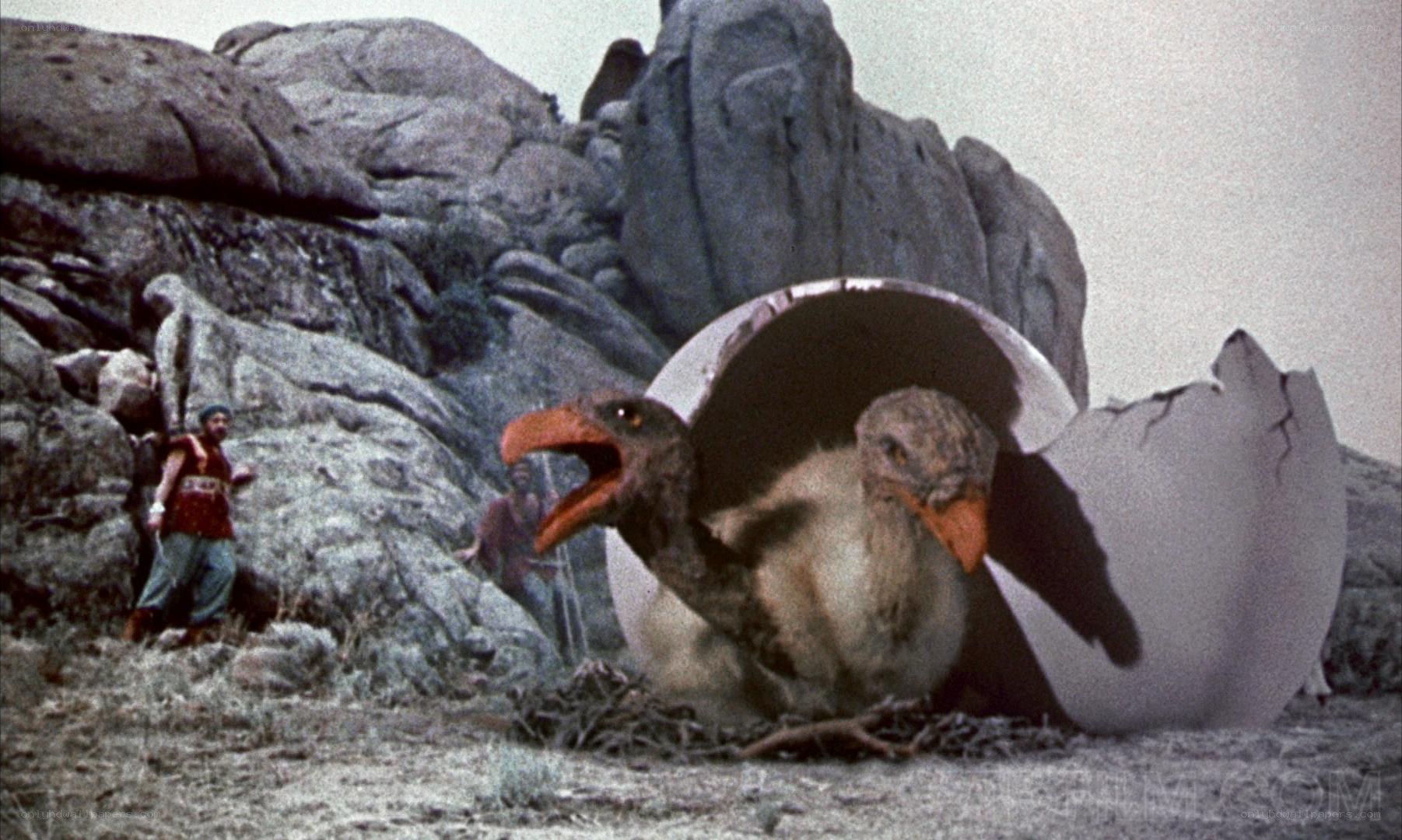 Baby dinosaur hatching scene