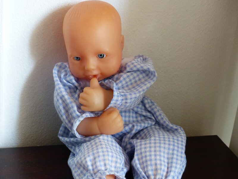 Baby Doll in Blue Outfit