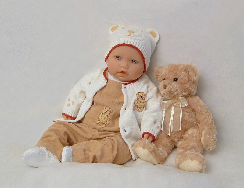 Baby Doll with Teddy Bear