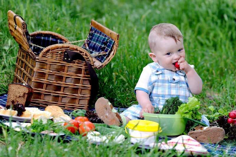 Baby Eating Cherry Tomato