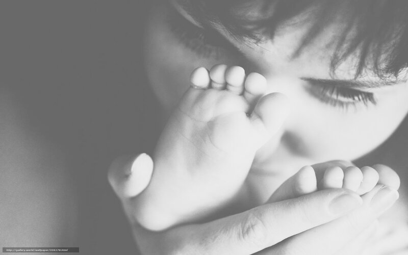 Baby Feet Being Held