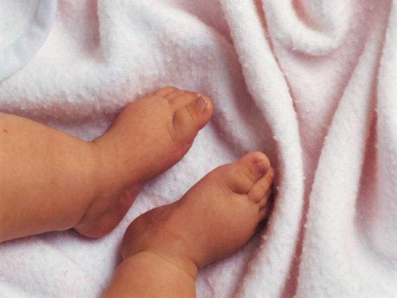 Baby Feet on Blanket