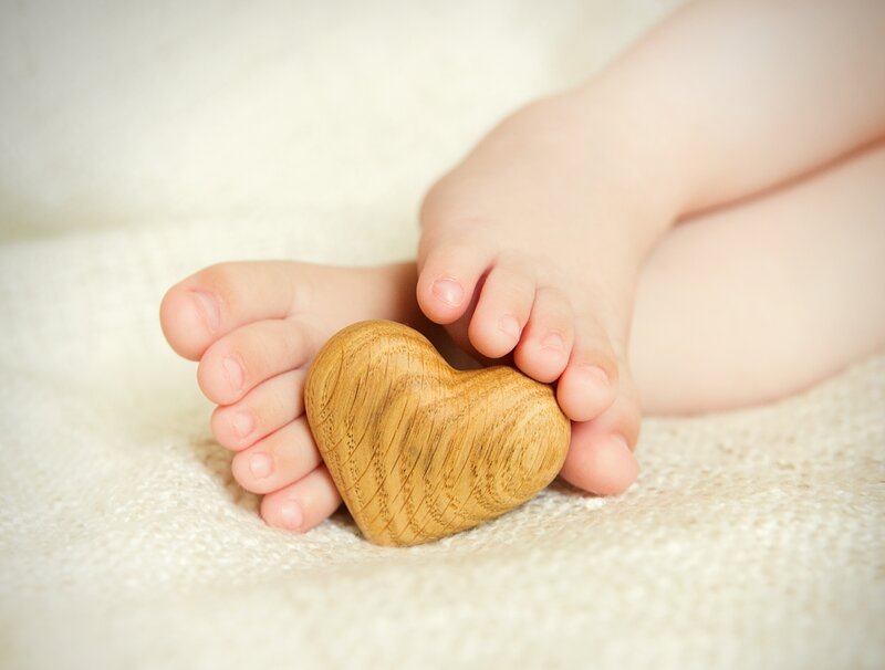 Baby Feet with Heart