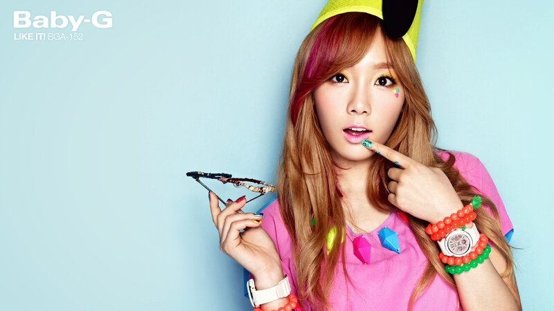 Baby-G model with colorful accessories