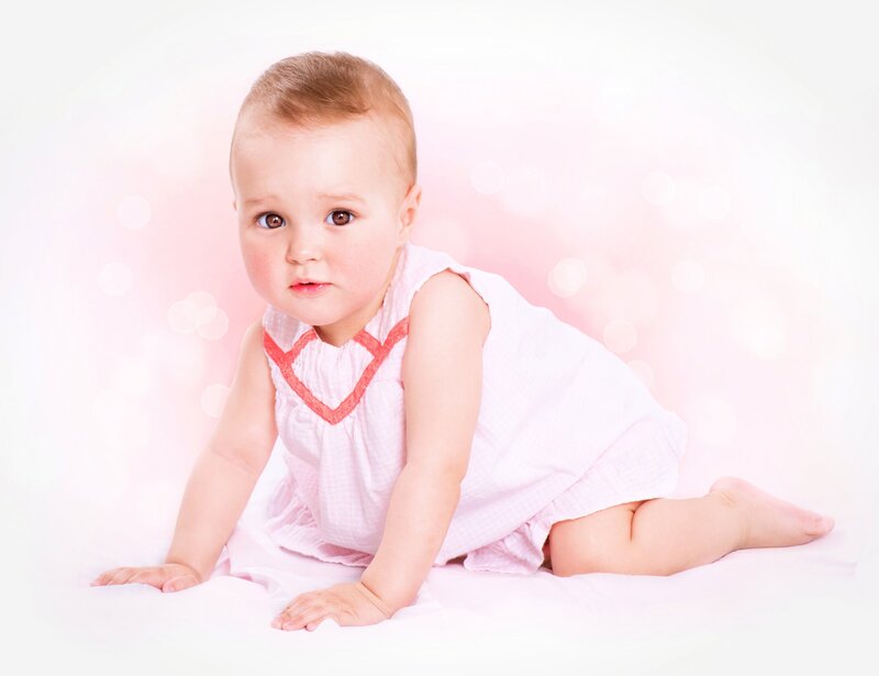 Baby Girl Crawling