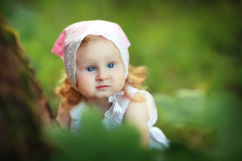 Baby Girl in Bonnet