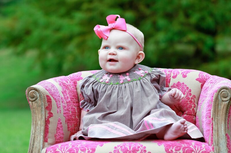 Baby Girl in Chair