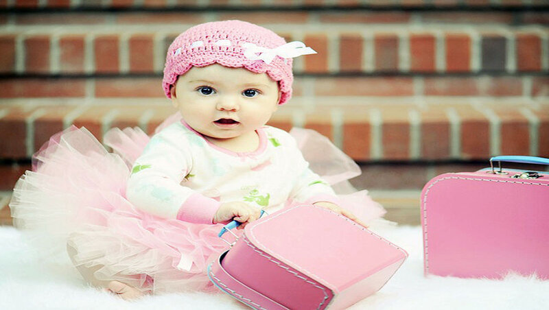 Baby Girl in Pink Tutu