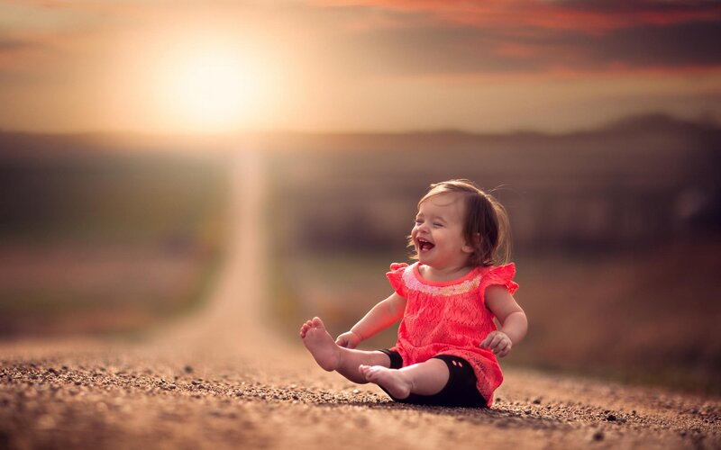 Baby Girl Laughing