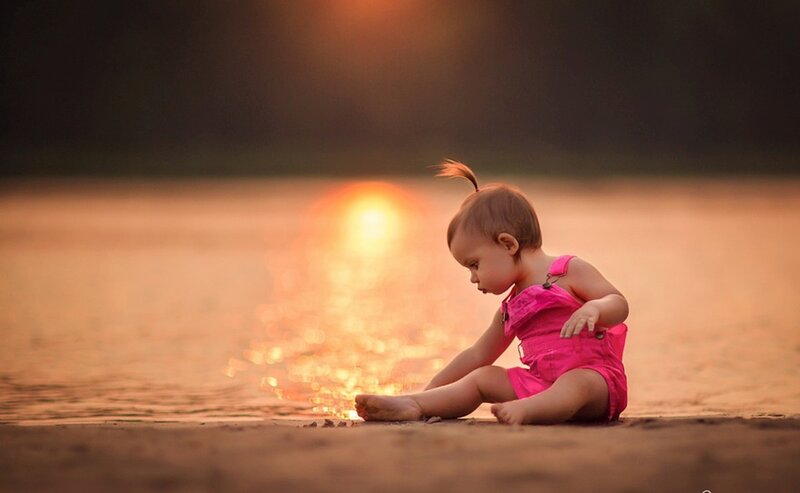 Baby Girl on Beach