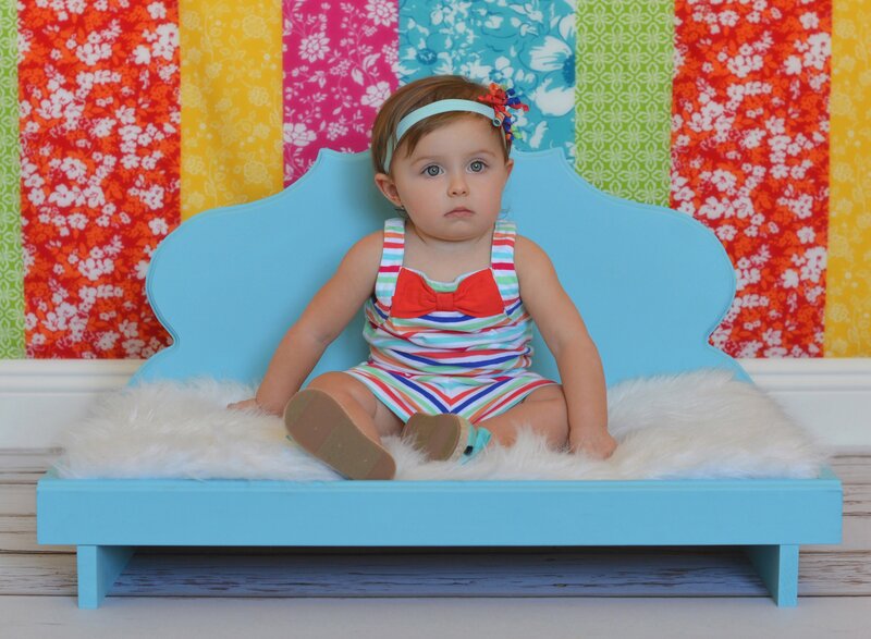 Baby Girl on Bench