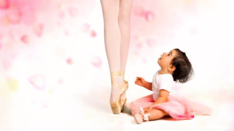 Baby Girl Watching Ballerina