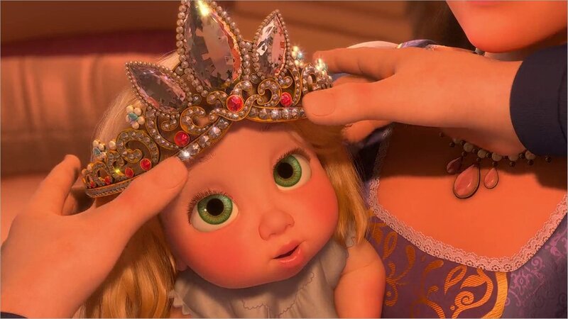 Baby Girl Wearing Crown