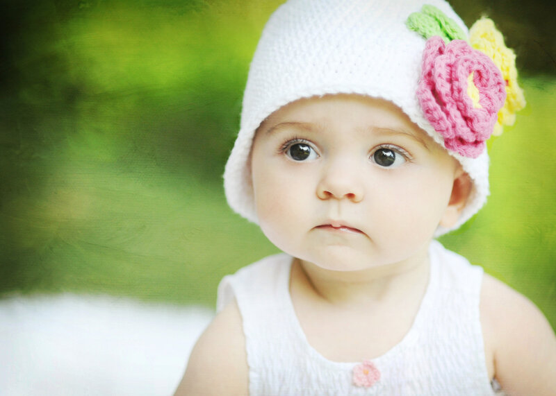 Baby Girl Wearing Hat
