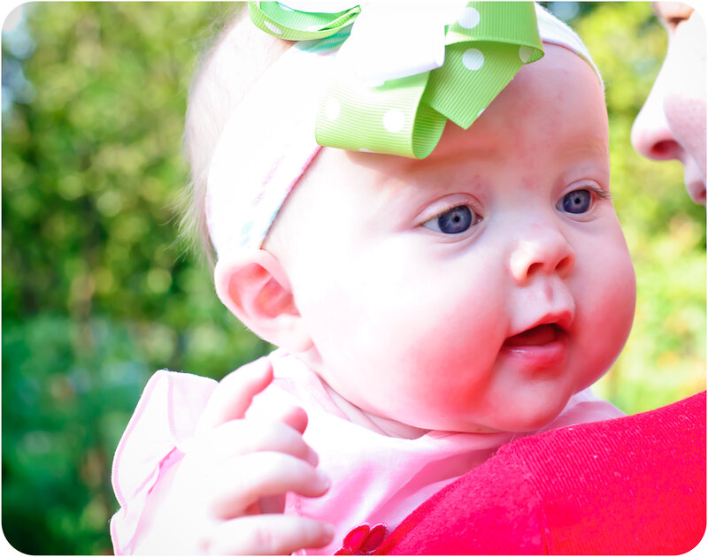 Baby Girl with Bow