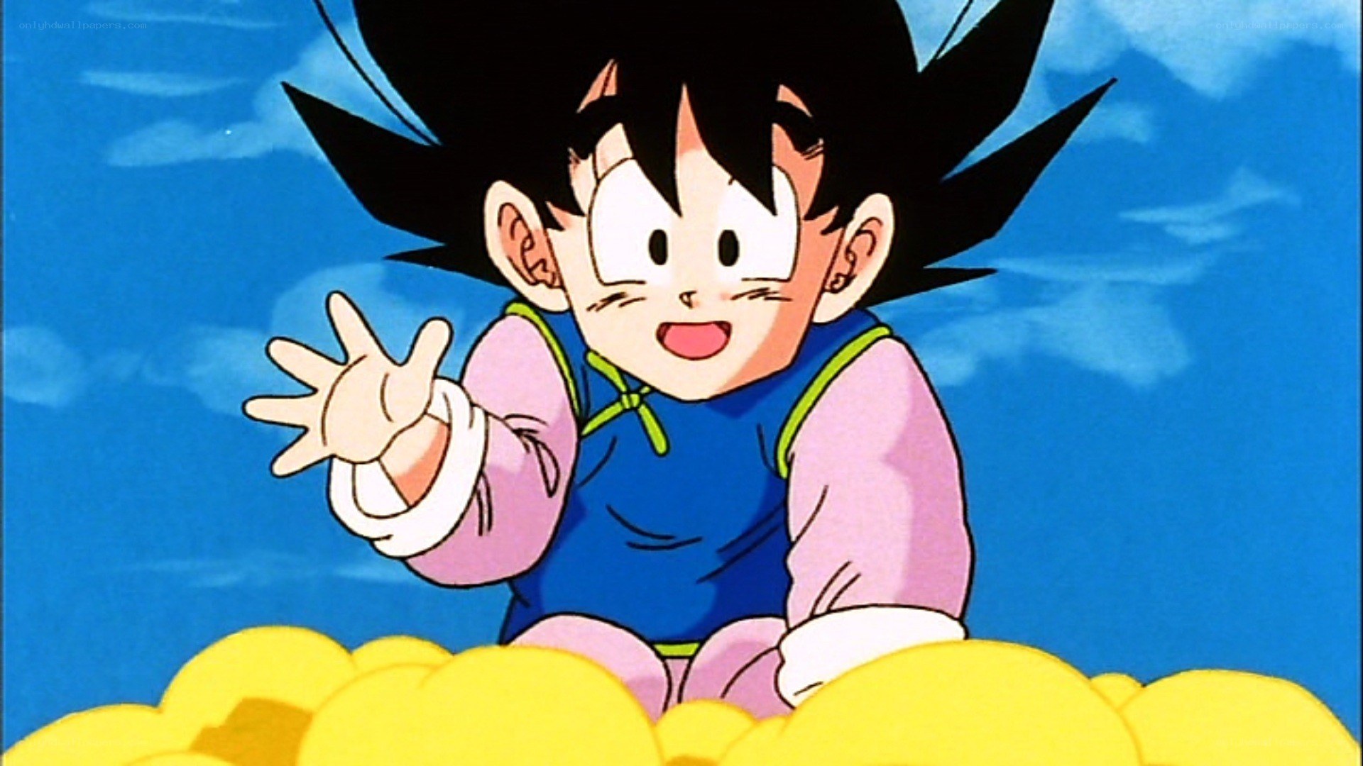 Baby Goku on a cloud